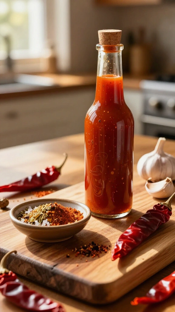 Homemade hot sauce or spice blend