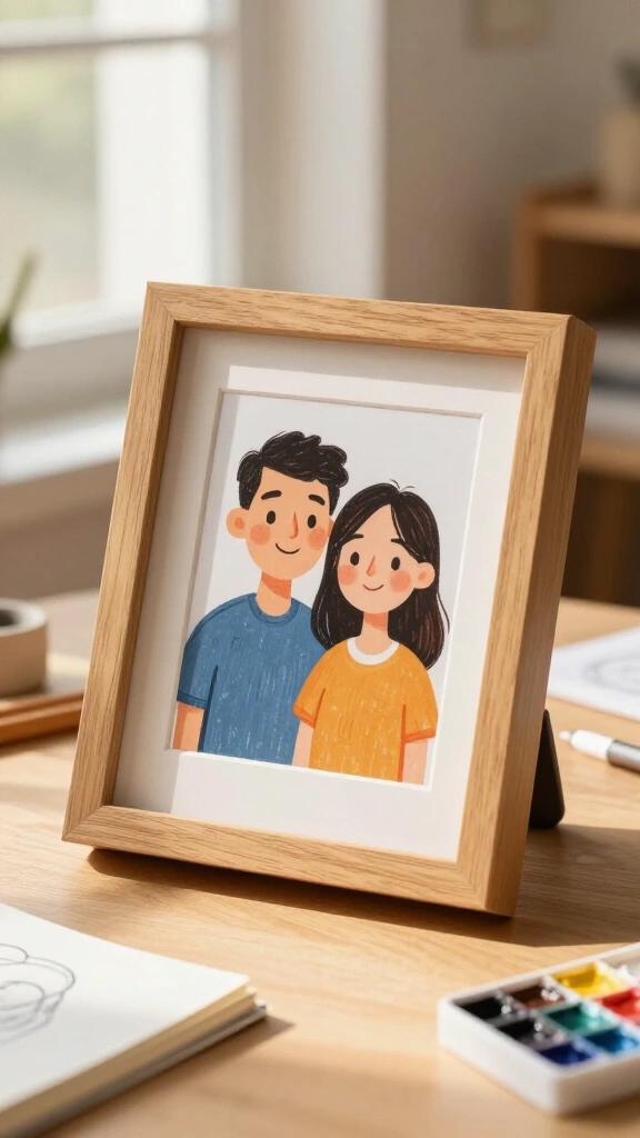 Custom illustrated portrait