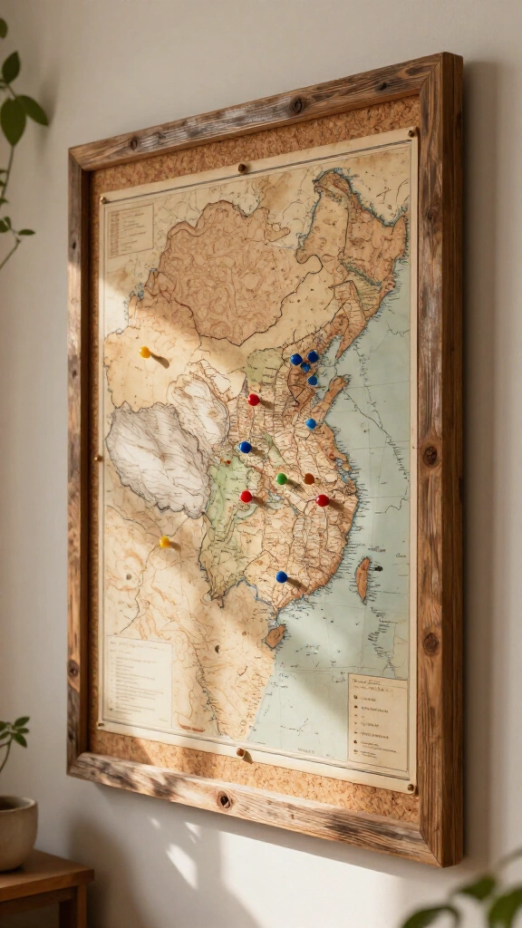 Cork map display