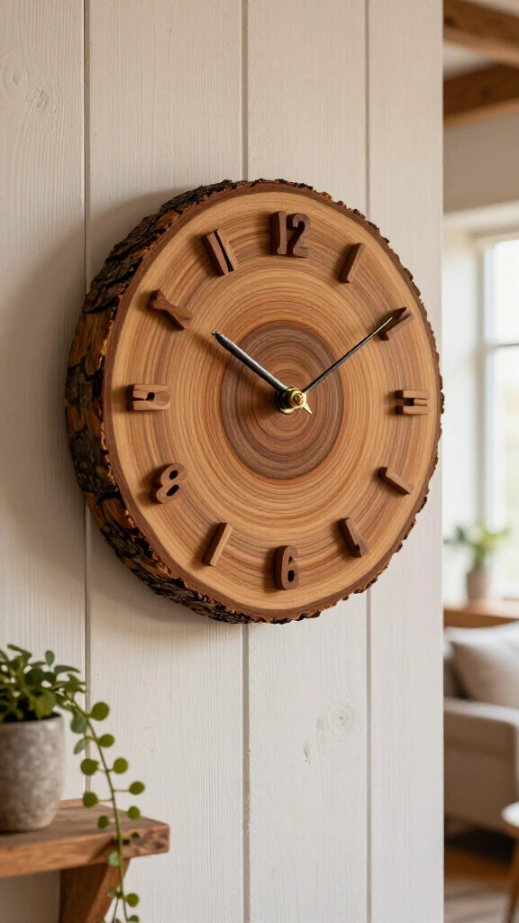 DIY wooden clock