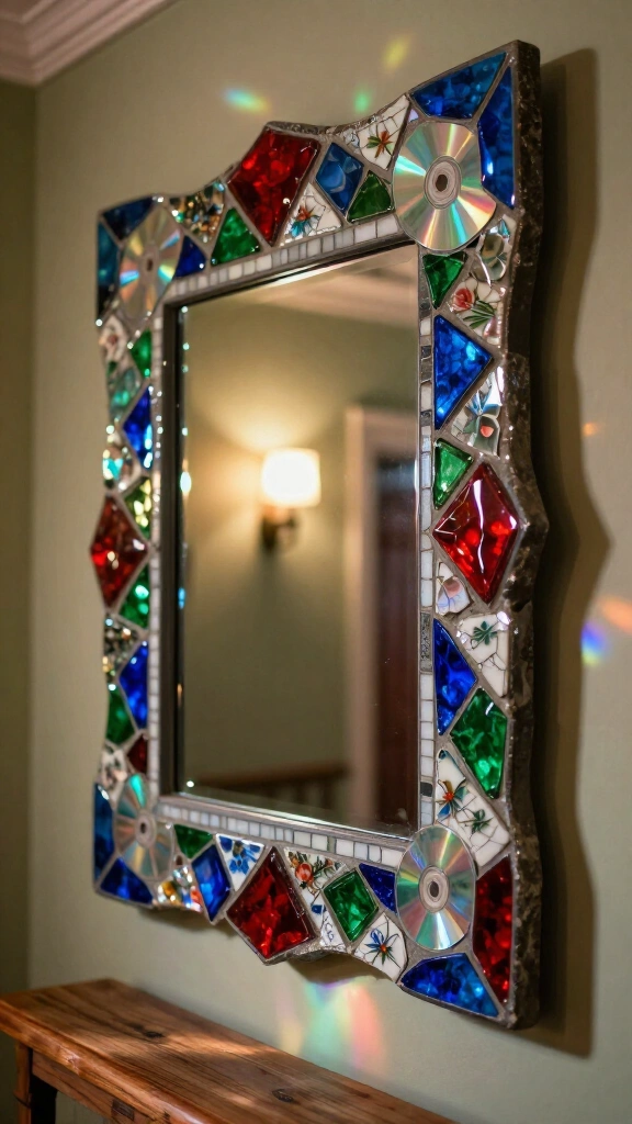 Mosaic mirror frame