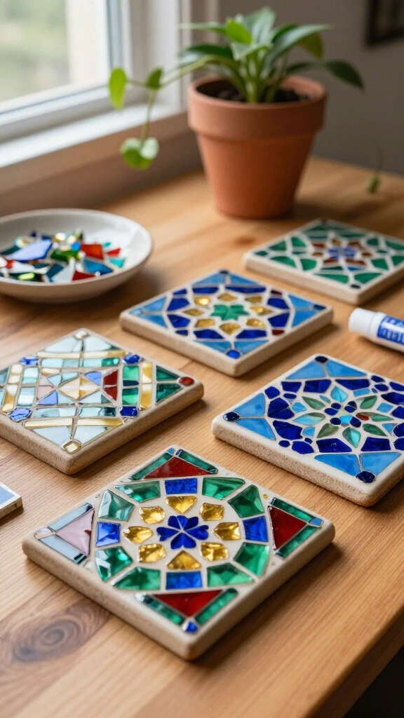 Mosaic coasters
