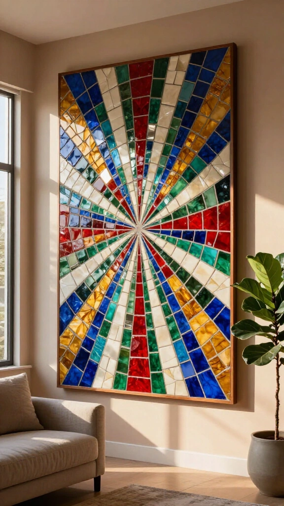 Mosaic wall art