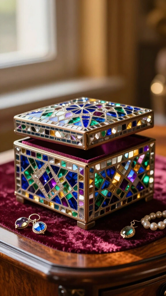Mosaic jewelry box