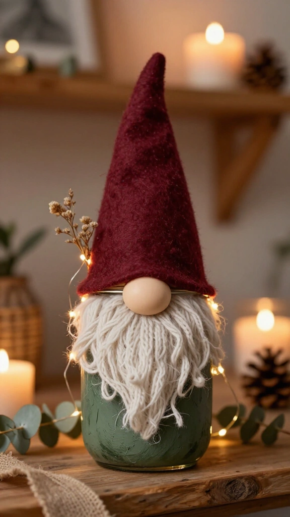 Gnome mason jar craft