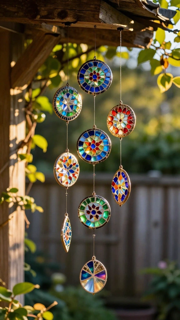 Mosaic wind chimes