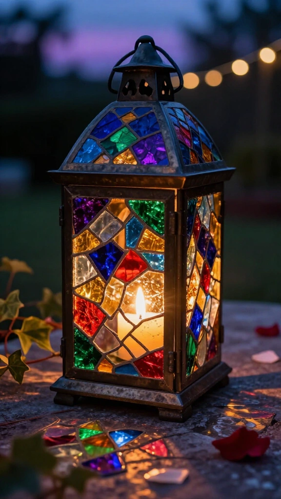 Mosaic lantern