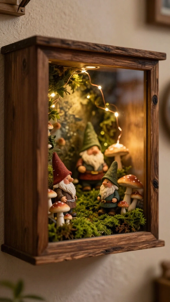 Gnome shadow box display