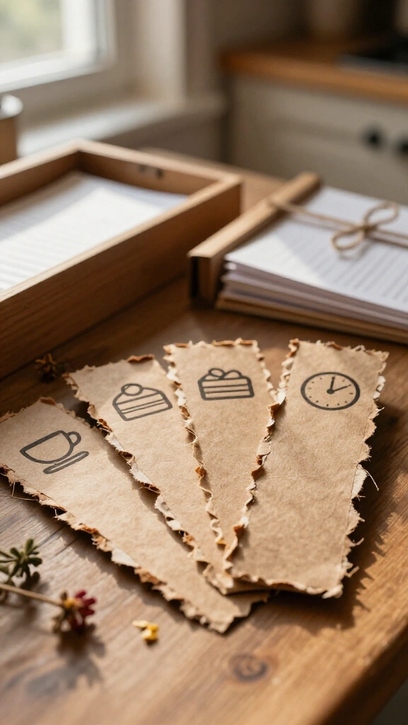 Marcadores para páginas de recetas impresas