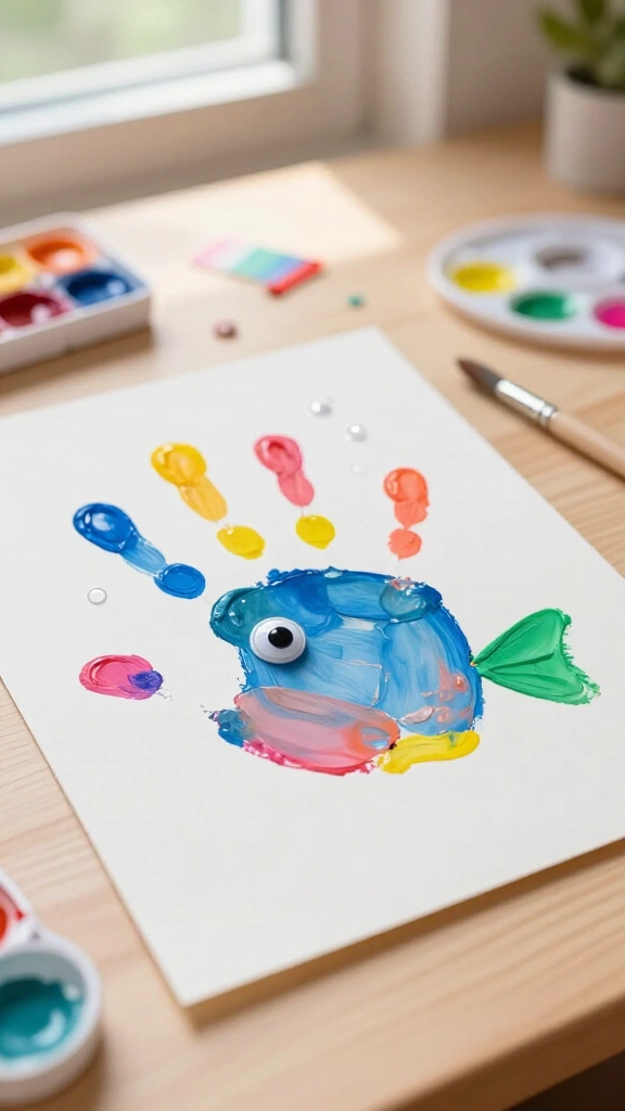 Handprint fish