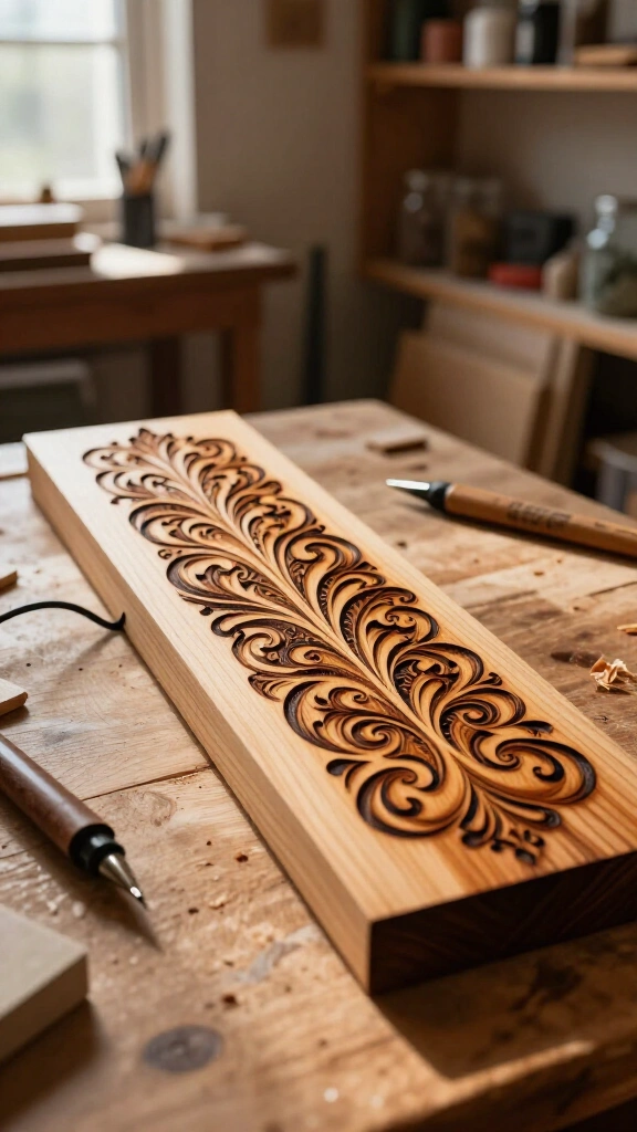 Wood burned signs