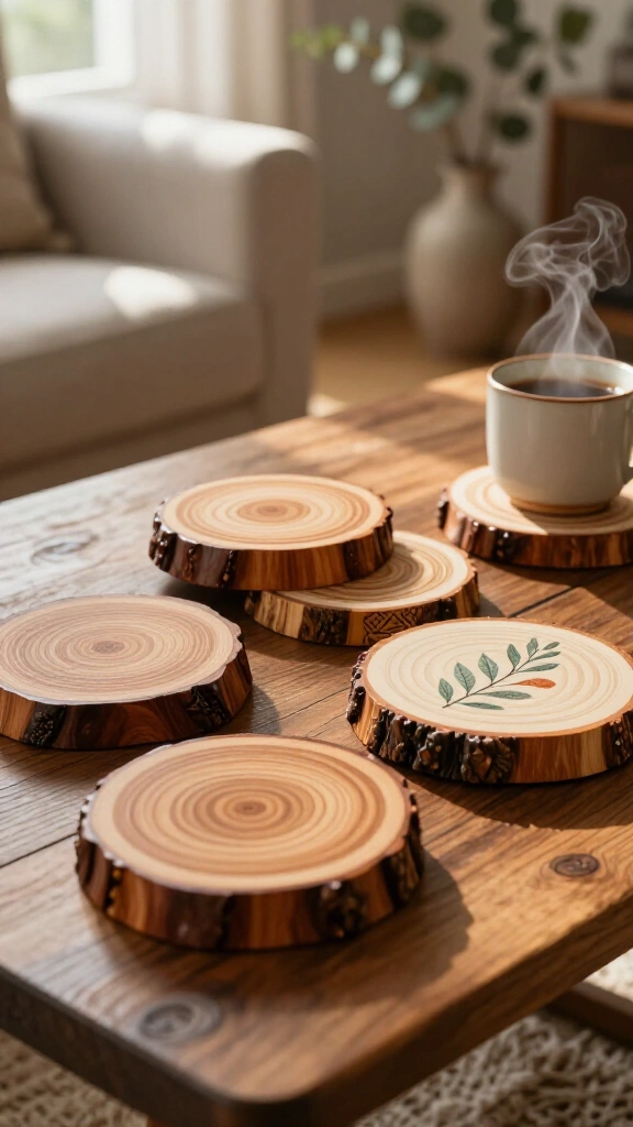 Wooden coasters