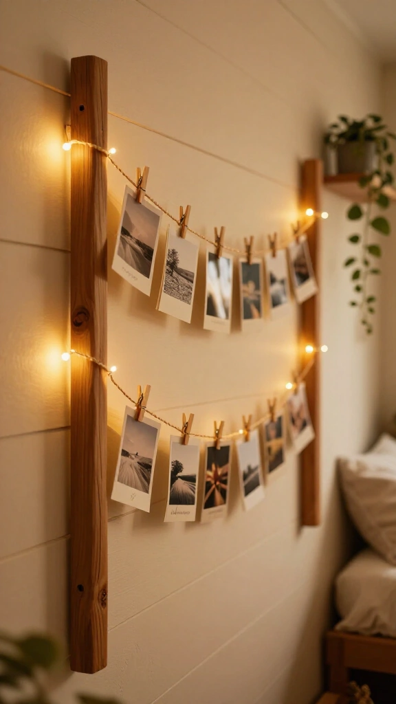 Wooden photo display
