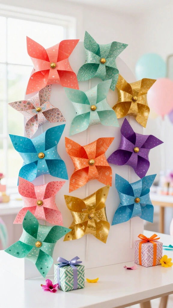 Paper pinwheels