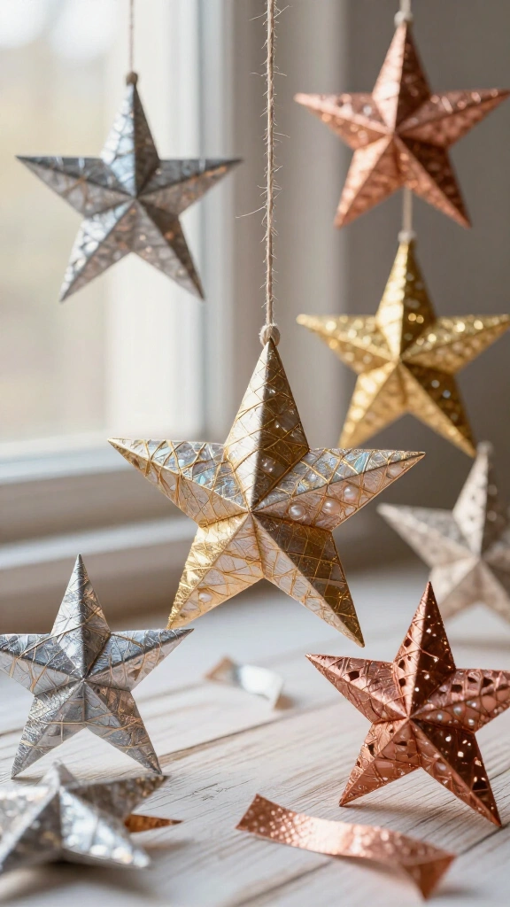 Paper star decorations