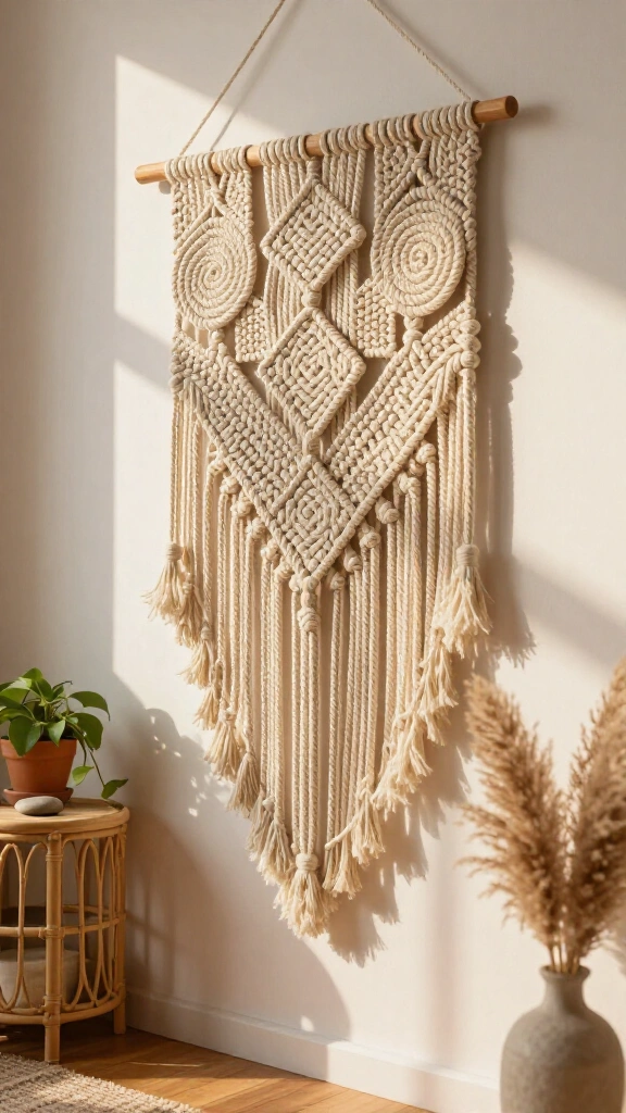 Macramé wall hanging