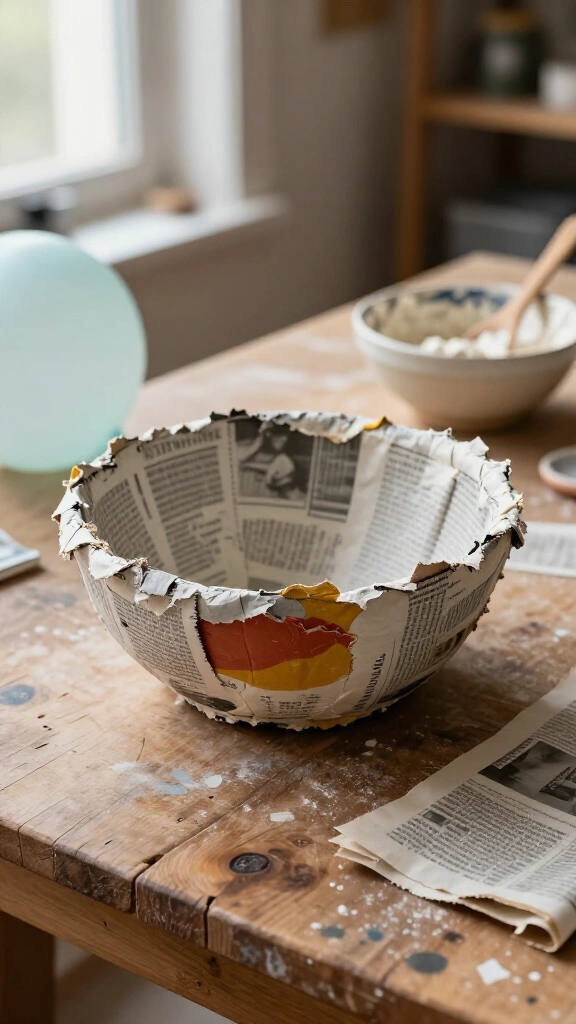 Paper mâché bowls