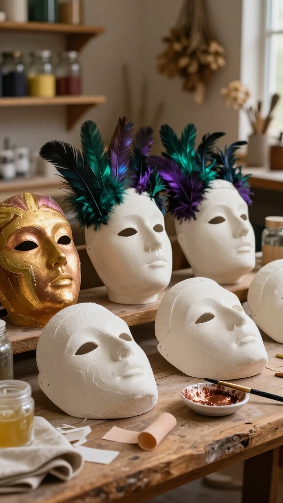 Plaster of Paris masks