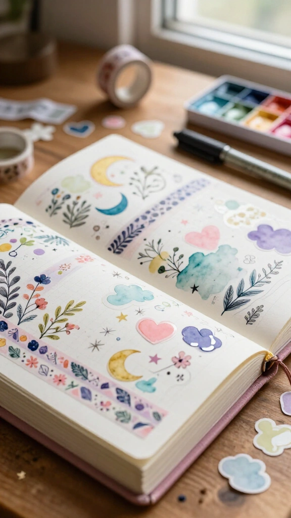 Personalized journaling spreads