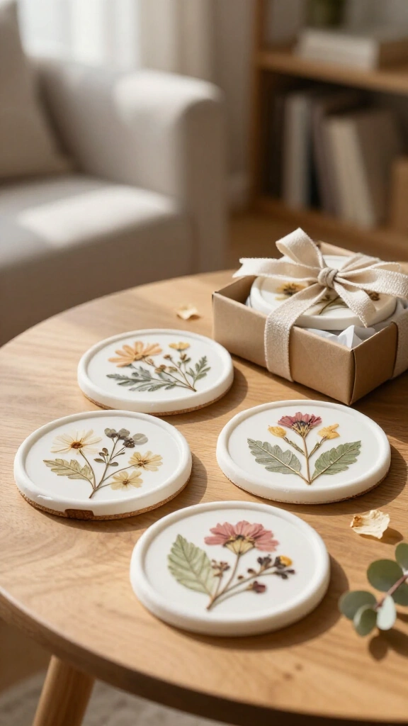 Plaster of Paris coasters