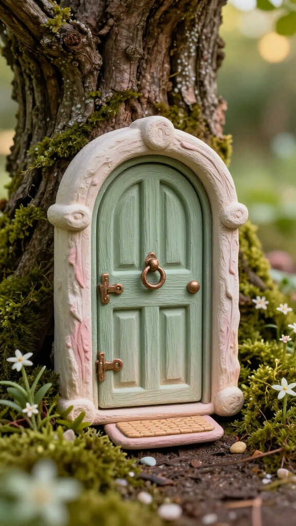 Plaster fairy door