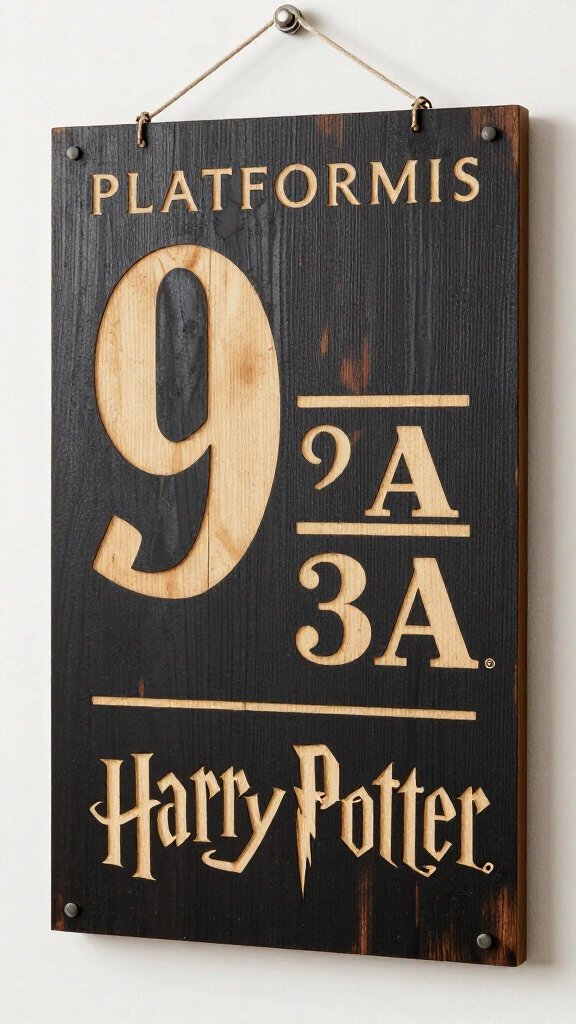 Platform 9 3/4 sign