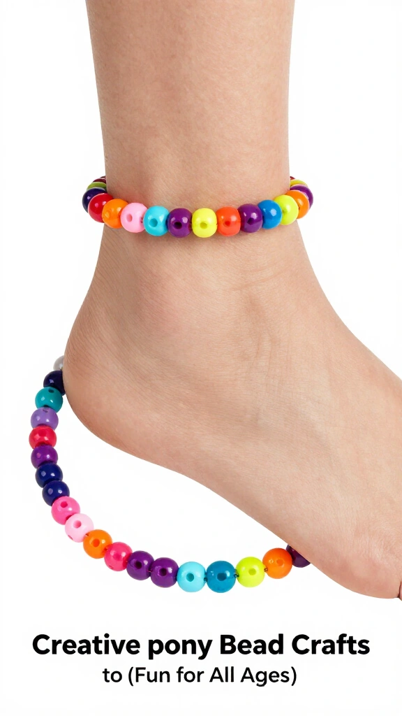 Pony bead anklets