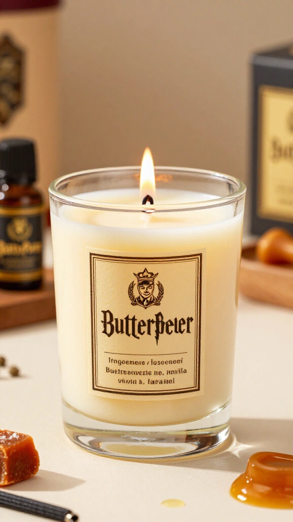 Butterbeer candle