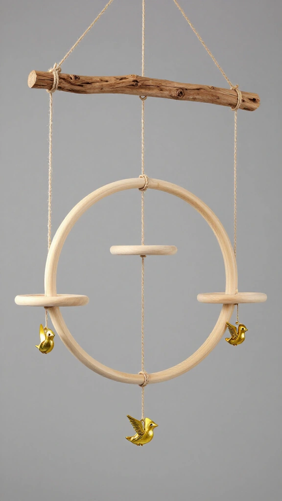 Quidditch hoop mobile