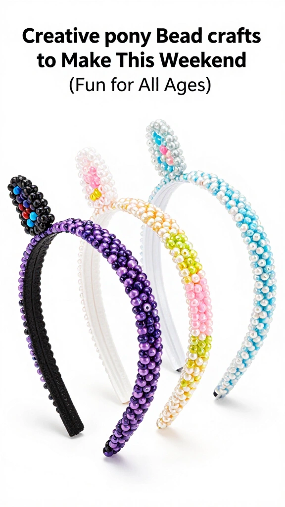 Pony bead headbands