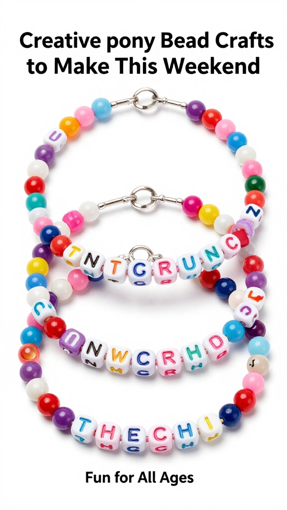Pony bead name bracelets