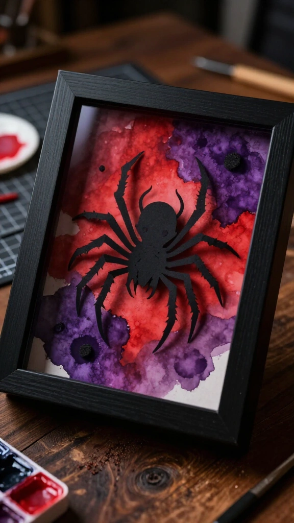 Mind Flayer shadow box art