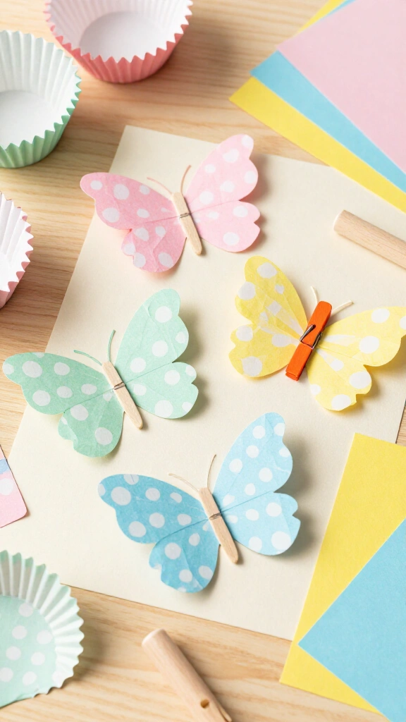 Cupcake Liner Flutterbys