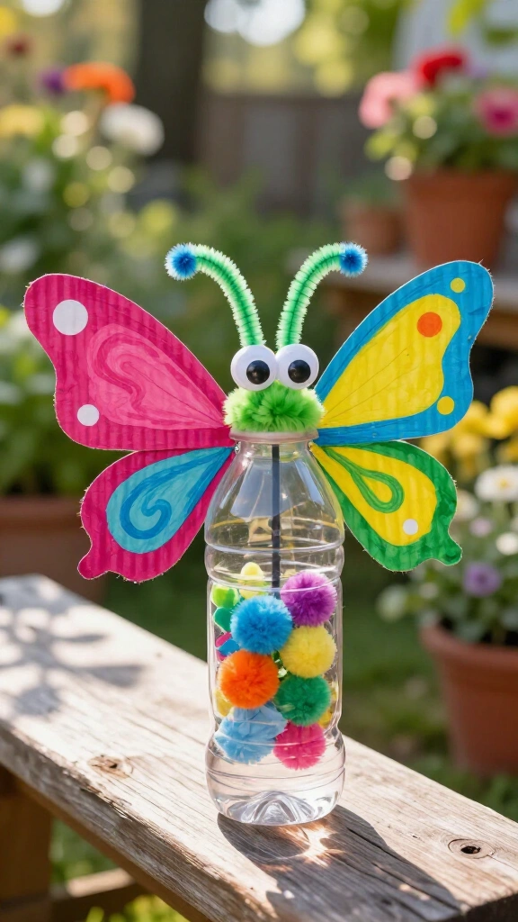 Plastic Bottle Recycled Flutter Bugs