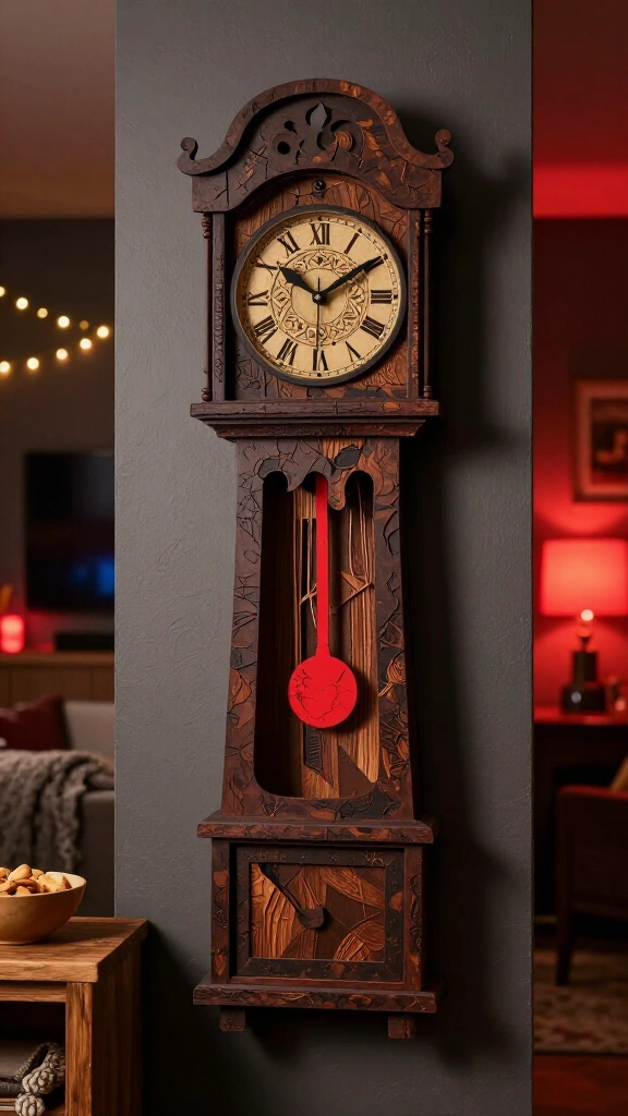 Creel House grandfather clock wall art