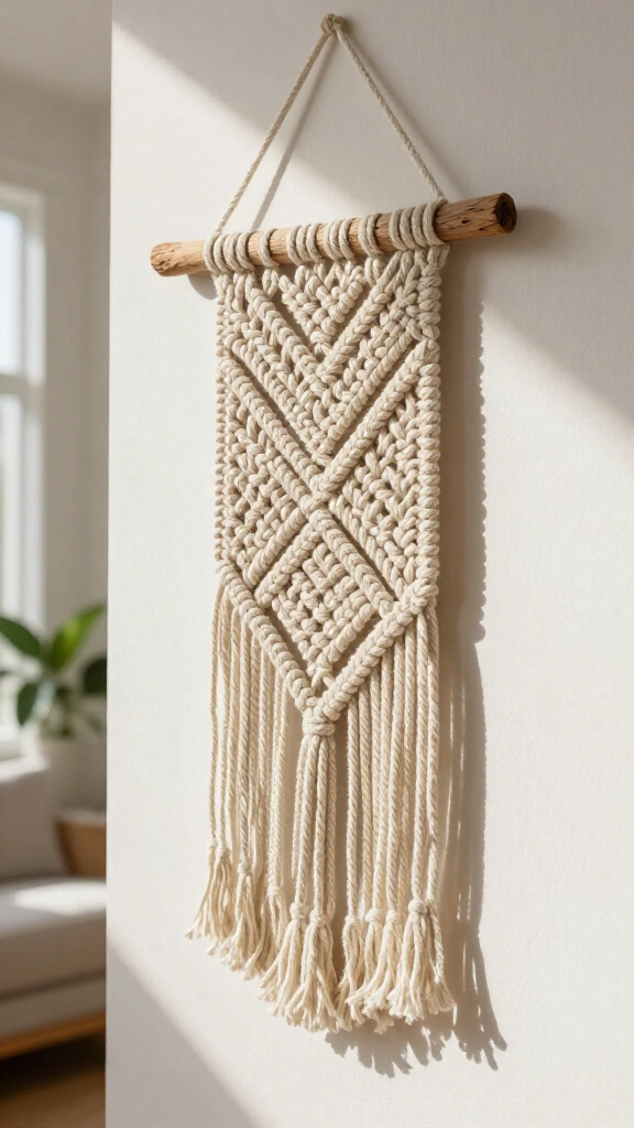 Macramé wall hangings