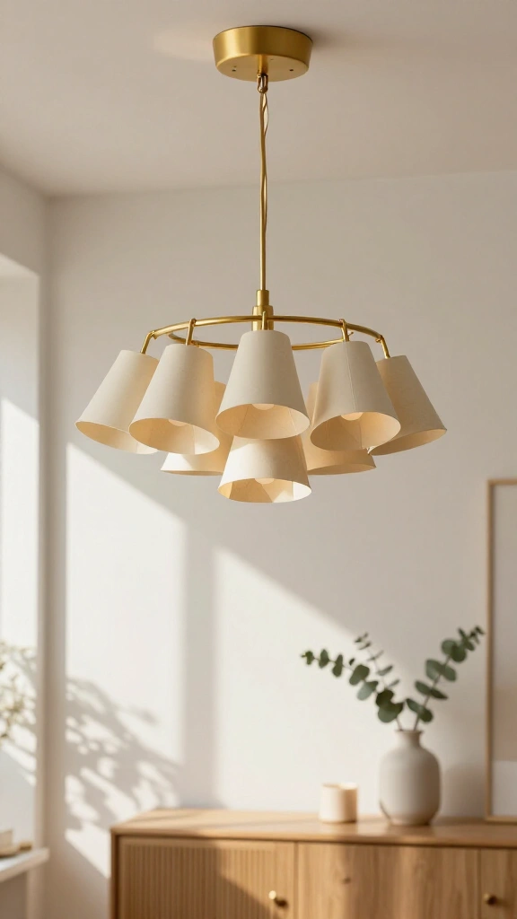 Chic mini paper cup chandelier