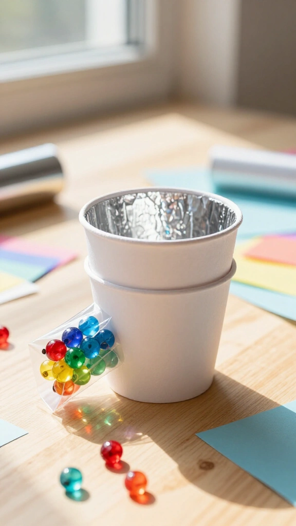 Paper cup kaleidoscope
