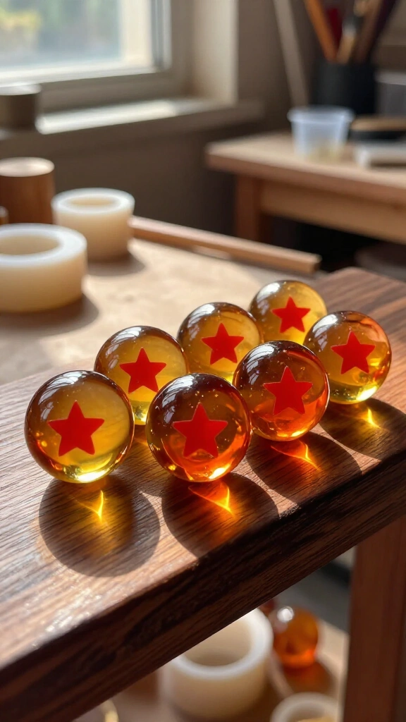 DIY Dragon Ball Z resin Dragon Balls