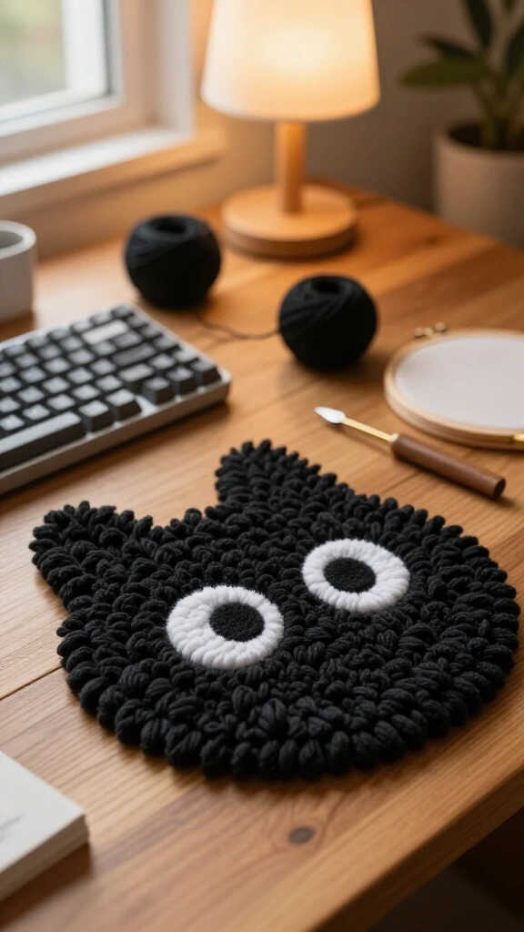 Studio Ghibli Soot Sprite dust bunny rug