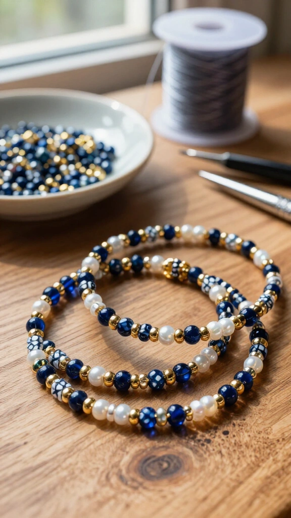 Anime character seed bead bracelets