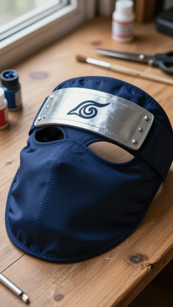 DIY Kakashi mask and headband set
