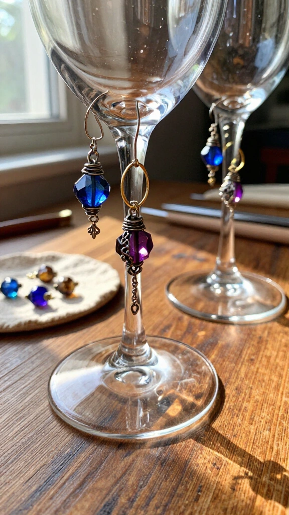 Wine glass charms