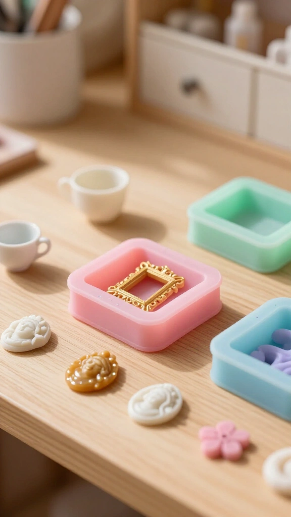 Tiny silicone molds