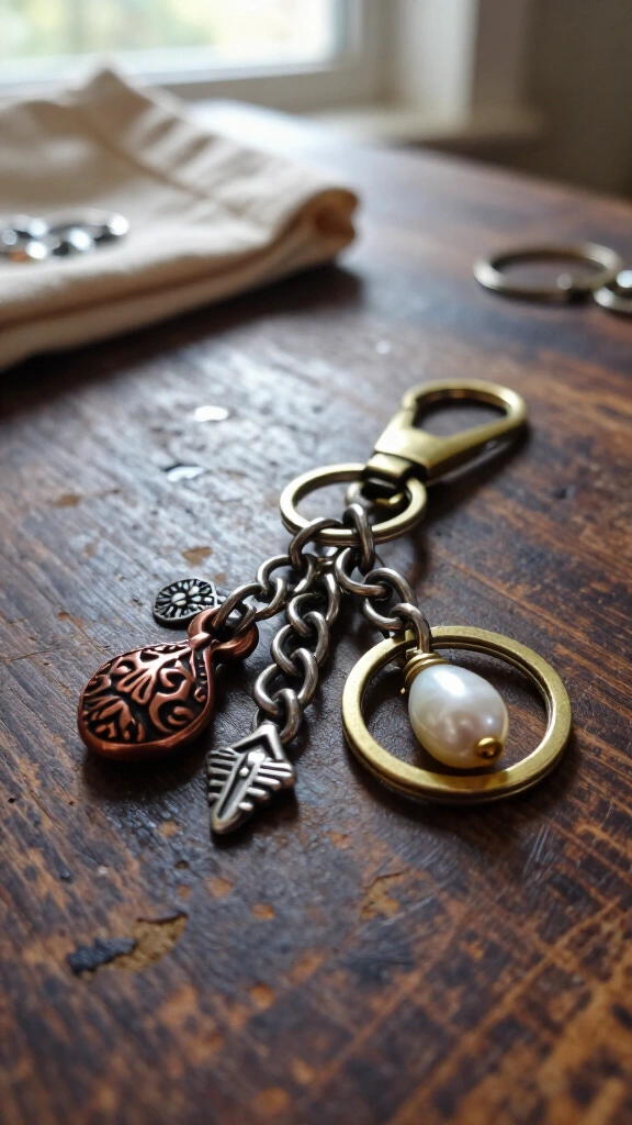 Upcycled keychains