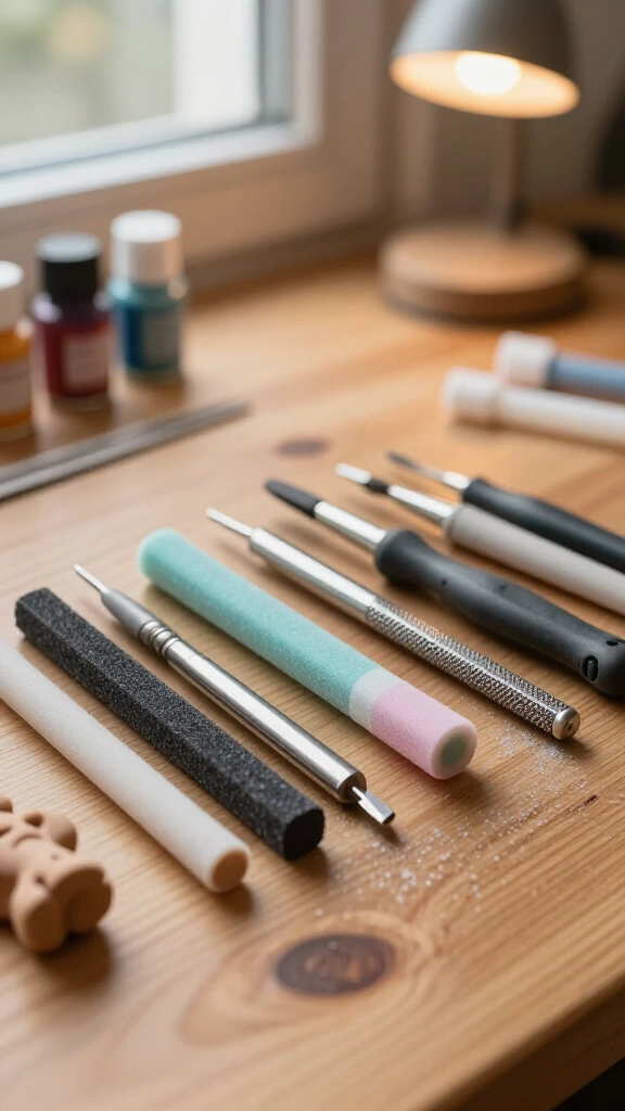 Sanding sticks and micro files