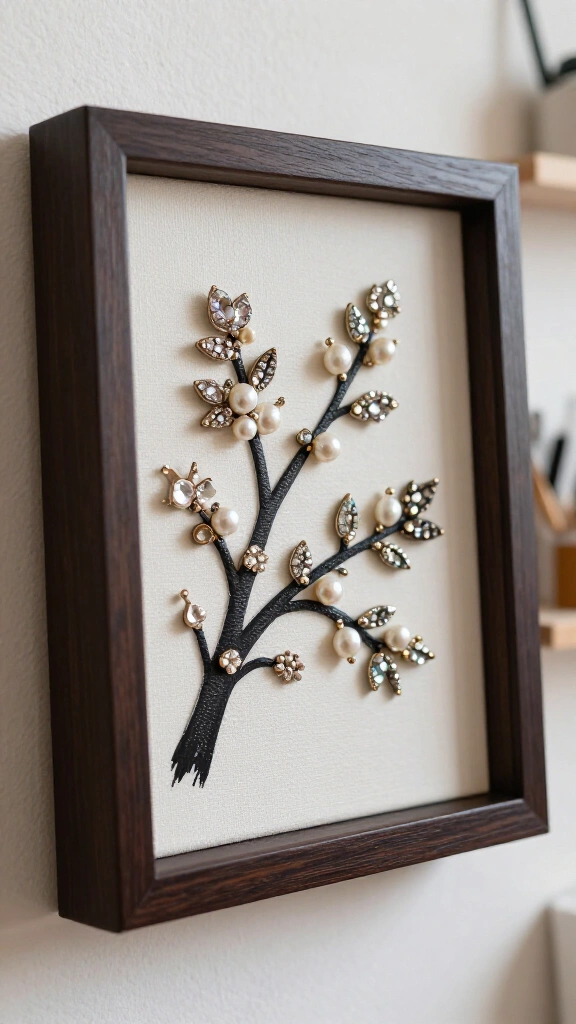 Upcycled wall art canvas