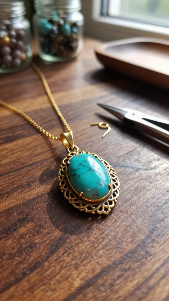 Single earring pendant necklace