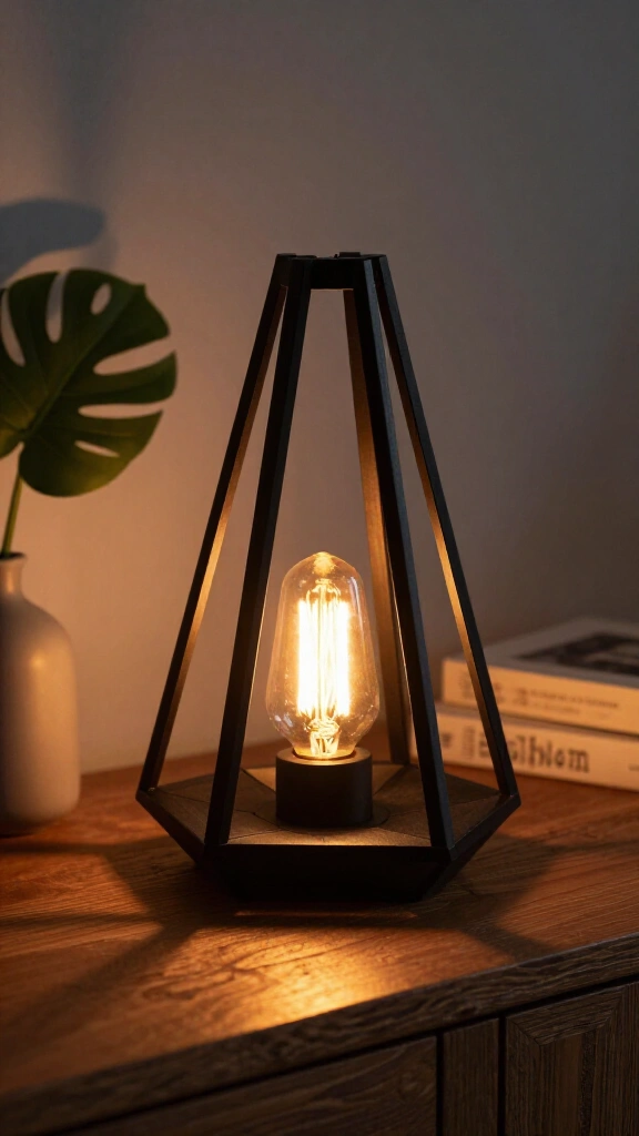 Bamboo skewer geometric lanterns