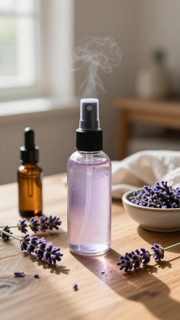 Homemade lavender room spray